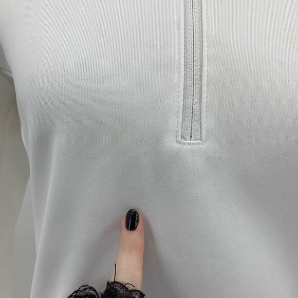 Nike Golf Jacket Womens S Small White Therma Fit Quarter Zip Ohio State Buckeyes - Picture 7 of 14